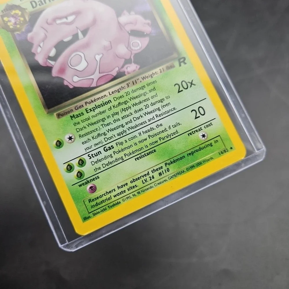 2000 Pokemon TEAM ROCKET DARK WEEZING HOLO 14/82 RARE!